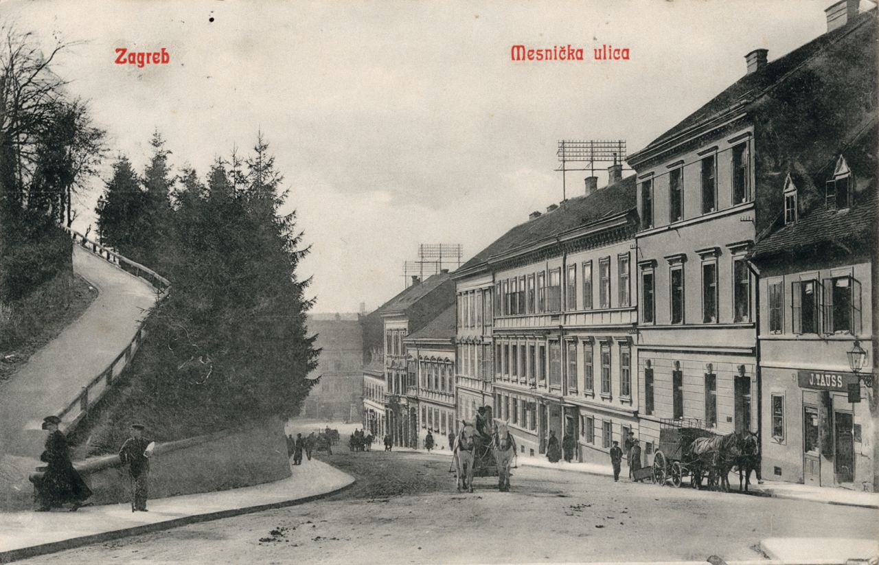 Mesnička ulica oko 1910. godine